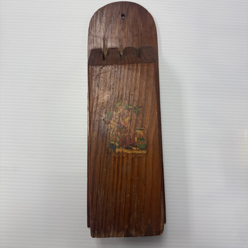 Vintage 3 Slot Hanging Knife Block