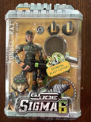 2005 GI Joe Sigma 6 TUNNEL RAT 8'' Figure Hasbro New