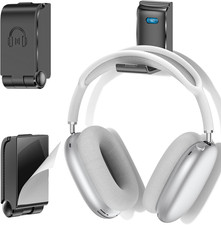 Headphone Stand, Wall Mount Headset Hanger, Gaming Headphone Holder Hook Clip, F