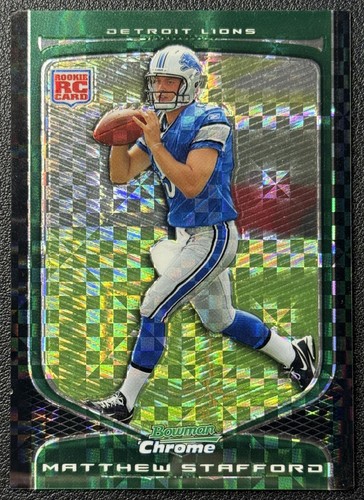 Matthew Stafford [Xfractor] #111 2009 Bowman Chrome card
