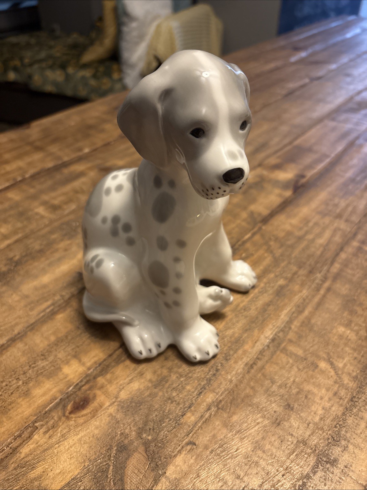 Vtg 1980s USSR Lomonosov Porcelain Dalmatian Puppy Dog Figurine