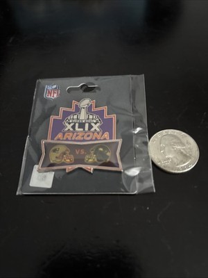 Lapel Pin NFL 2015 Super Bowl XLIX 49 New England Patriots vs Seattle Seahawks
