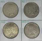 1922 1922-S 1923 1923-S Peace Dollar Lot of 4 (705)