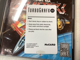 Aero Blasters (TurboGrafx-16, 1990) CIB Manual Tested