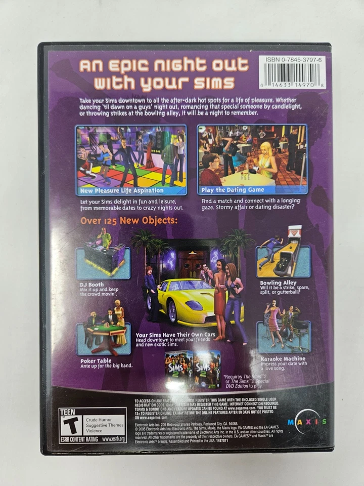 The Sims 2: Nightlife Expansion Pack PC CD-ROM 2005 - Image 2 of 4