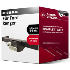 Anhängerkupplung starr + E-Satz 13pol universell für Ford Ranger 2005-2012 neu