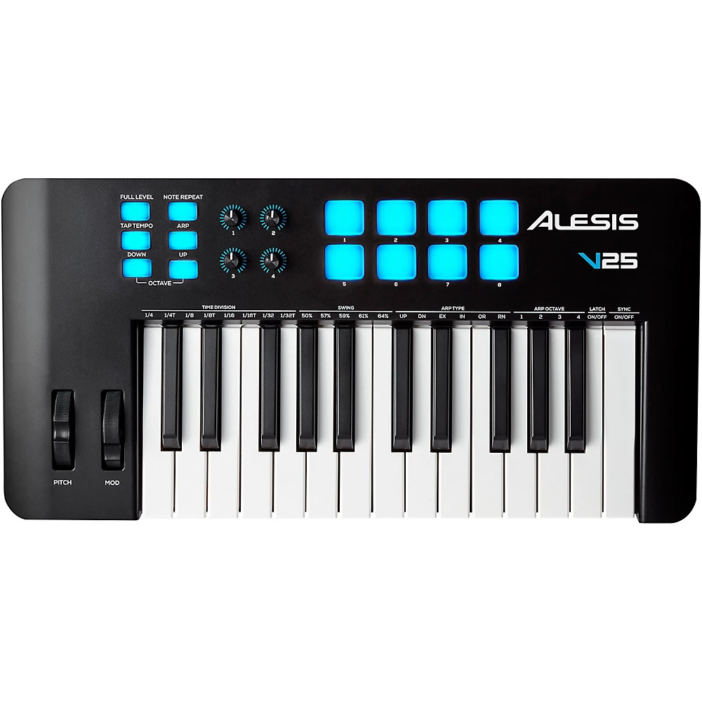 Alesis V25 MKII 25-клавишный контроллер клавиатуры 17190₽