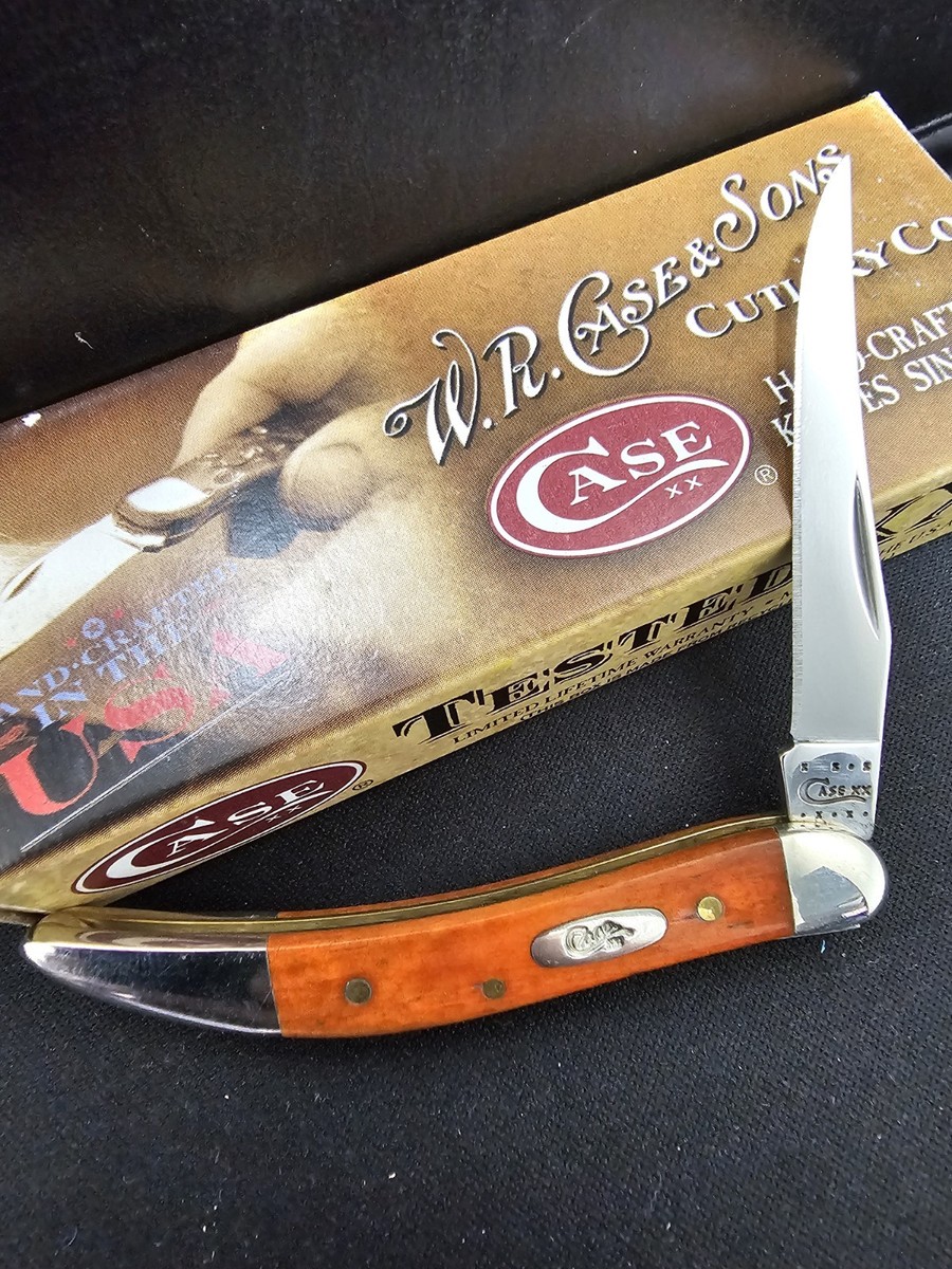 Case XX 610096 SS Tiny Toothpick Pocketknife Bone Handle Stainless