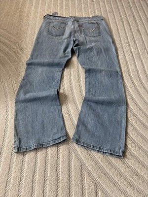 Levi's Jeans Hellblau Wide Leg Baggy Vintage Y2K Low Waist Light Wash Denim 90s 