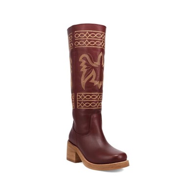 Women's Dingo Avalon Leather Boot Merlot SZ 9.5