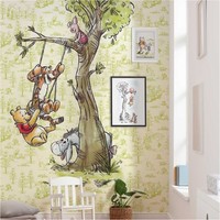 Komar Vlies Fototapete 280 X 200 Cm Disney Winnie Puuh Freunde Digitaldruck