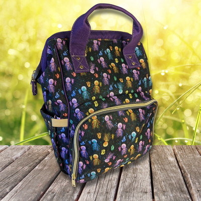 Unterwasser Spaß Multifunktion Baby Wickel Rucksack Tasche - Squidding Around