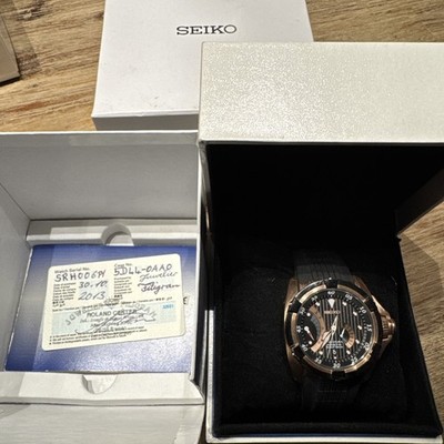 Seiko Velatura Kinetic Direct Drive Uhr mit rosegoldenem Gehäuse - SRH006P1