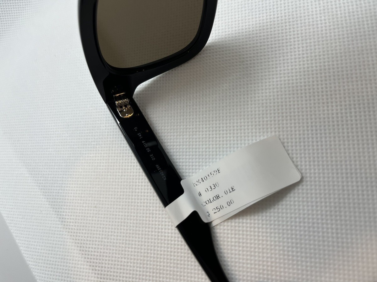 サングラス Kenzo Sunglasses KZ40159F 01E Black Rectangular Asian Fit Kenzo KZ40159F 01E Shiny Black 50/19/145 Women's Sunglasses