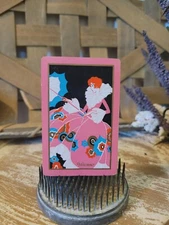 Single Antique Art Deco Lady In Dress Playing Card, Swap Trade Card, Vivienne