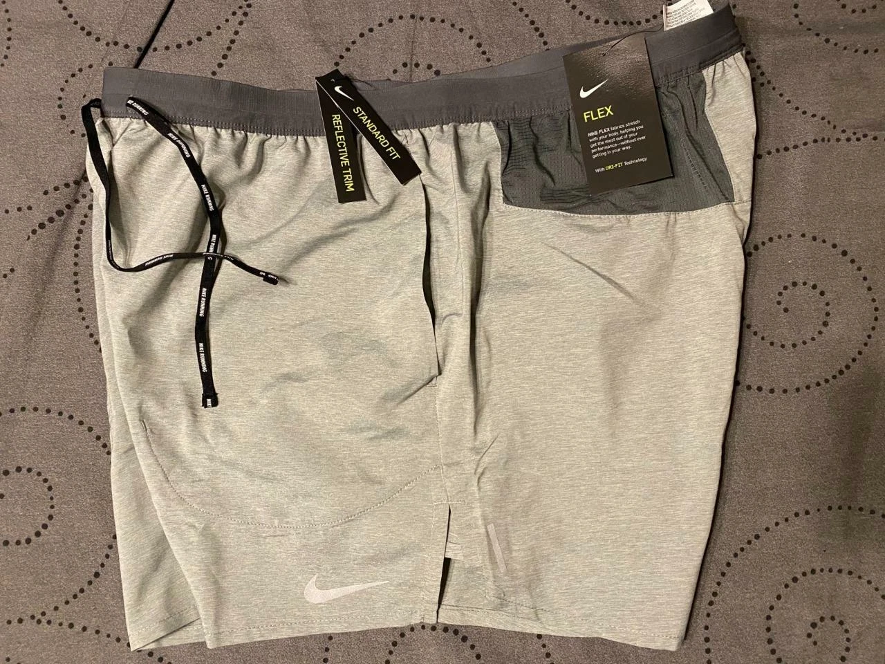 NIKE FLEX RUNNING #251 GRAY'S SHORTS LINED SIZE XL MEN NWT $50.00