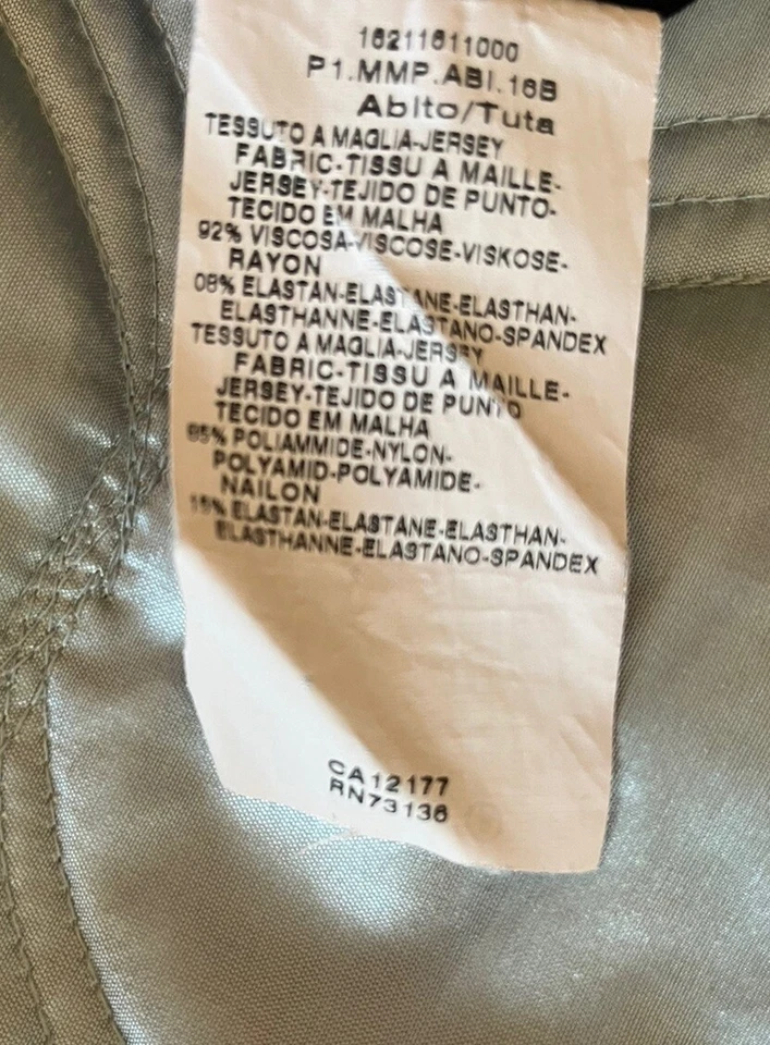 Vestido Max Mara Italia Jersey Elástico Tejido Cuello en V Busto Mejorador Talla 44 EE. UU. 8-10 M Foto 4 de 4