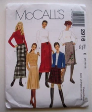 Wrap skirts  pattern 2916 size  14 16 18 uncut