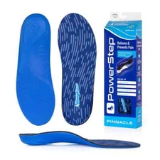 Powerstep Pinnacle Orthotic Supports Full Length Insoles Shoes Absorb Shock Pain