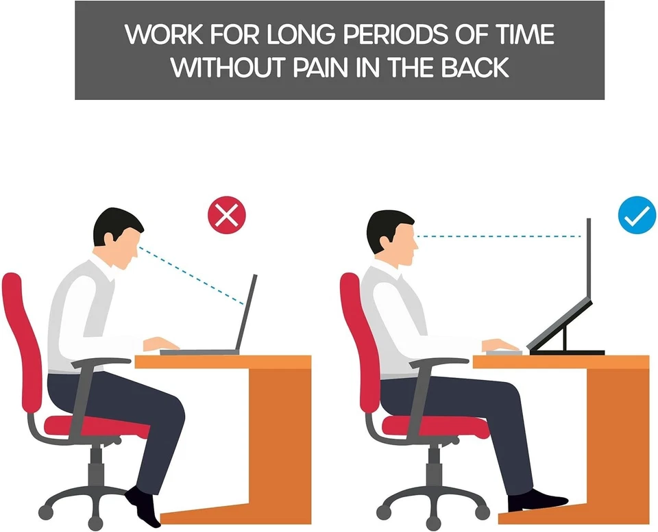 Adjustable Laptop & Phone Stand for Desk Laptop Riser MacBook Backpack Fit in - Image 2 of 4