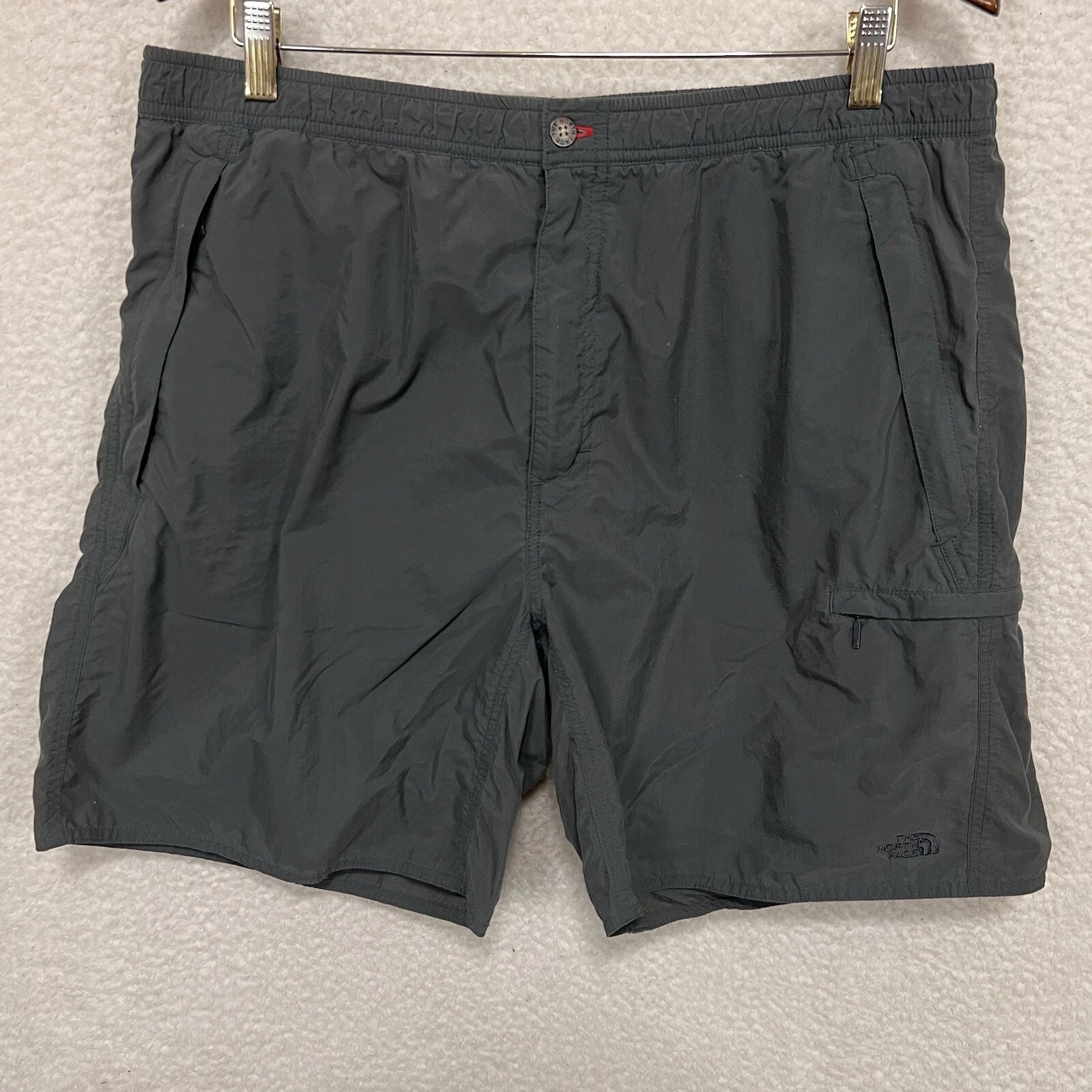 North Face Shorts Mens XL Gray Cargo Pocket Lightweight Outdoors Hiking