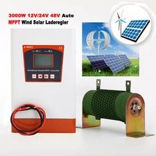 1000W Wind Turbine 2000W Solar Dual MPPT Hybrid Charge Controller 12V 24V 48V