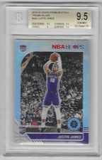 2019-20 HOOPS PREMIUM STOCK JUSTIN JAMES SILVER PRIZM RC #244 BGS 9.5 GEM MT
