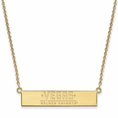 SS vergoldete Vegas Golden Knights kleiner Barren 18 Zoll Halskette