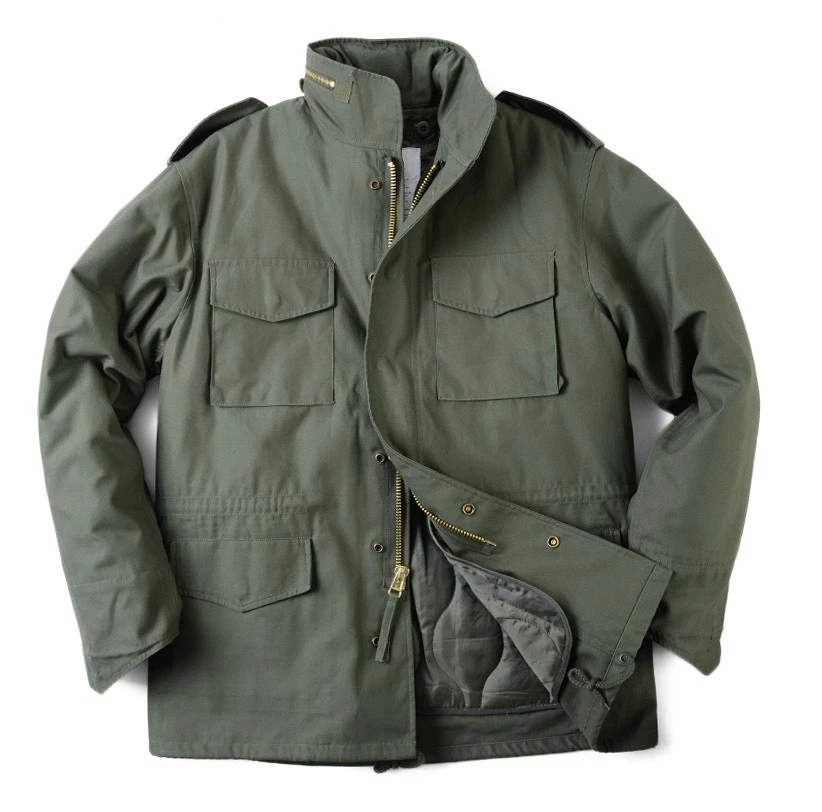 M-65 Field Jacket Olive Drab OD GREEN US Army Vet Navy Seabees Military Veteran image 6