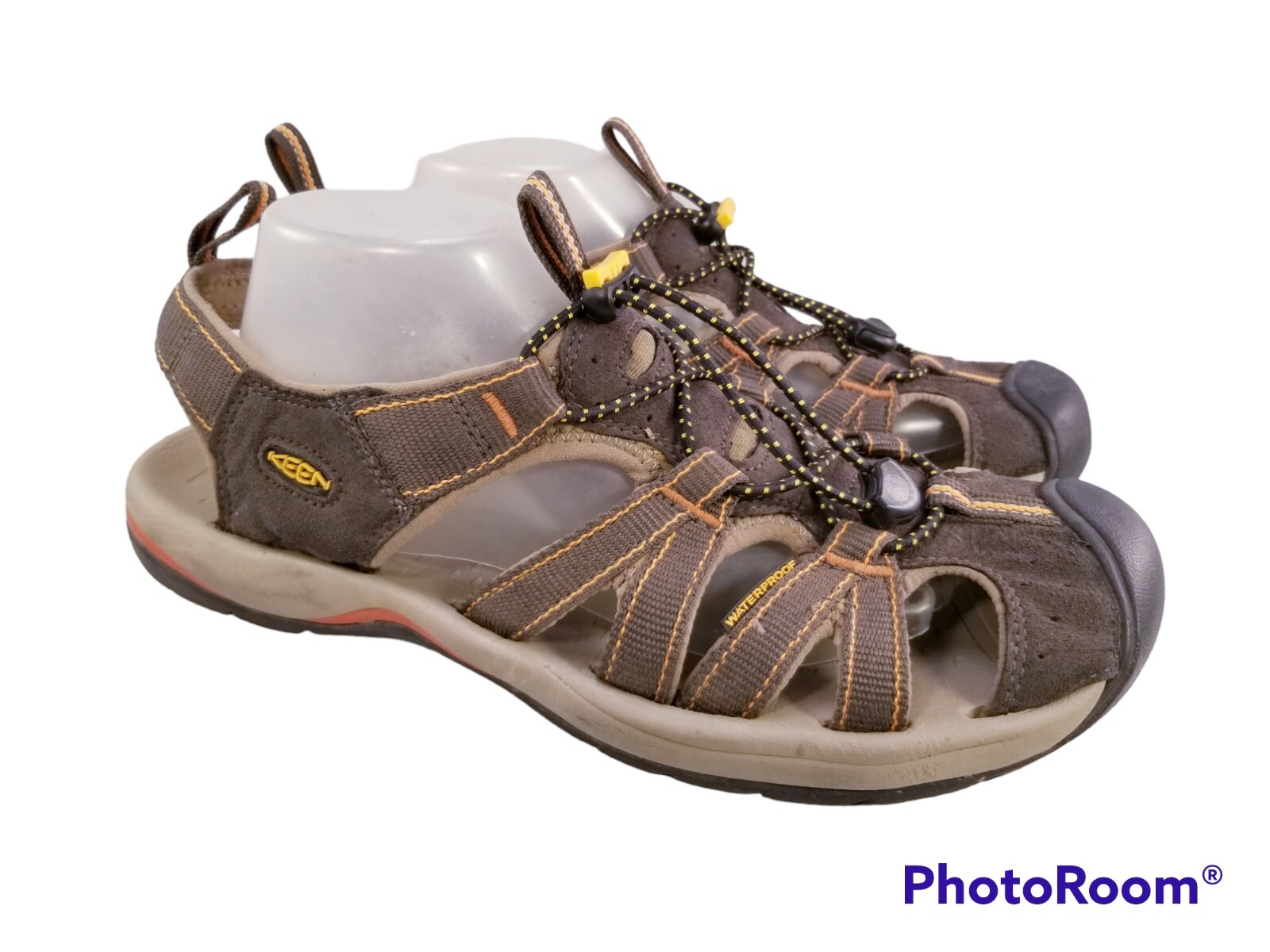 SANDALI KEEN IMPERMEABILI UOMO OUTDOOR PUNTA CHIUSA MARRONE TAGLIA US 10 EUR 43