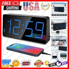 Digital Alarm Clock for Bedroom Bedside, Loud Alarm Clock for Heavy Sleepers,...