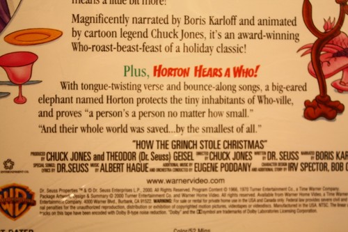 DR. SEUSS' "HOW THE GRINCH STOLE CHRISTMAS" VHS-Animated Good Con'd & Ships Free - Imagen 3 de 6