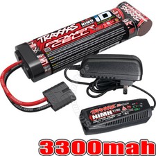 Traxxas 3300mAh 8.4V NiMH Battery 2-amp AC Charger Completer Pack 2940x 2969