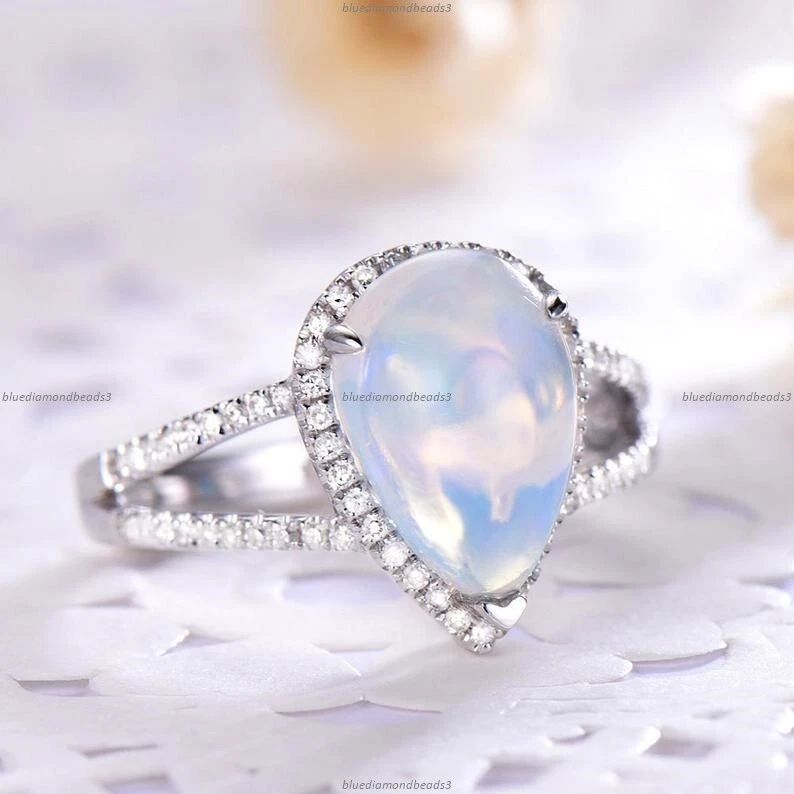 Opalite engagement sales ring