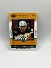 2023-24 UD Upper Deck Series 1 Superstar Honor Roll  #HR-4 David Pastrnak Bruins