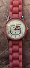 Girls Sanrio Hello Kitty watch Pink Rubber Band Needs Battery