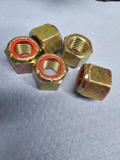 Grade 8 Nylon Insert Hex Nyloc Nuts Yellow Zinc qty 5 locknut 3/4 - 10 ESNA USA