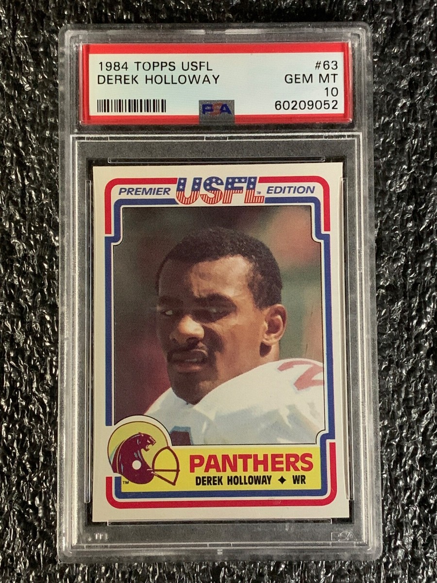 1984 Topps USFL Football #63 Derek Holloway PSA 10 | eBay