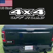 1x 7.5'' White 4X4 Off Road Rear Trunk Bed Side Decal Sticker For Ford Ram Chevy