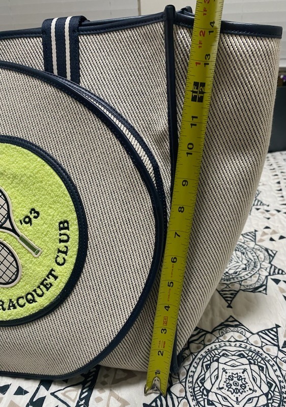 KATE SPADE NEW YORK GRAND SLAM TENNIS RACQUET LARGE TOTE BAG Msrp459$ Sold Out image 10