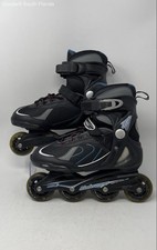 Bladerunner Mens Pro 80 Black Lace-Up Adjustable Strap Inline Skates Size 7