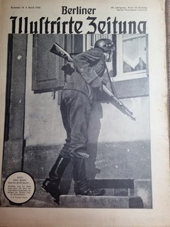 Berliner Illustrierte Zeitung aus dem Zweiten Weltkrieg Jahrgang 1940 4 Stück