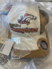 Vintage Denver Broncos Hat Cap Logo Athletic Back To Back Super Bowl Champions