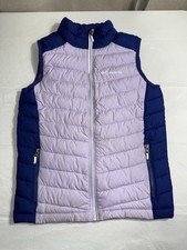 Columbia Vest Girls Medium 10/12 Omni Heat Puffer Purple Insulated Outdoors