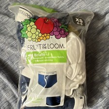 Fruit of the Loom Boys Brief Underwear XS 4-5 7 Pack Eversoft Breathable