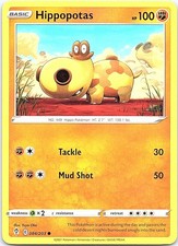 Hippopotas Evolving Skies 084/203 Common Pokemon Near Mint Pokemon Card