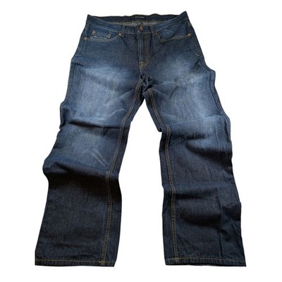 US Polo Assn Jeans Mens Size 34x32 Blue Wide Leg Grunge Bootcut