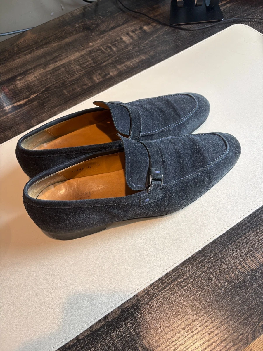 Magnanni Suede Blue Dress Shoes for Men for sale | eBay