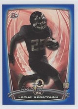 2014 Bowman Rookies Blue Foil 489/499 Lache Seastrunk #44 0a3