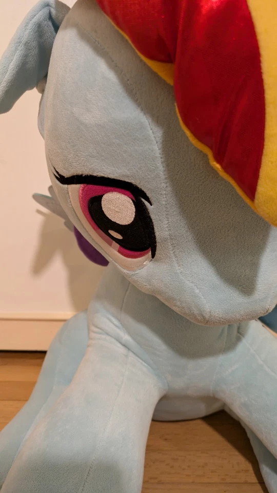 My Little Pony FiM 26 英寸 Rainbow Dash 巨型毛绒 2014 Aurora g4 — 第 4/4 张图片